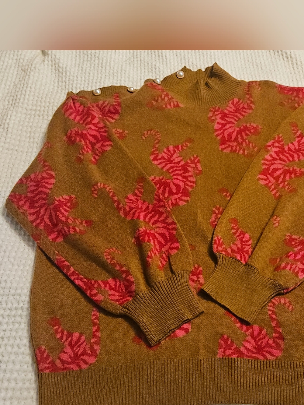 CROSBY by Mollie Burch Tiger Tango Sweater Size XL X-Large - Picture 3 of 15
